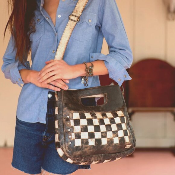 Bed Stu Leather Orchid Crossbody/Handbag in Cognac Dip Dye, Gently Used - Picture 14 of 14